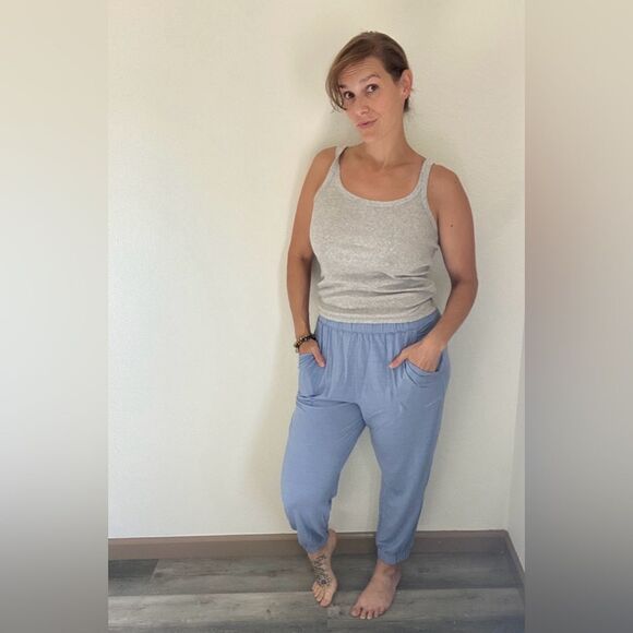 Universal Thread Tank Top Grey Marled Small Ribbed Cotton Stretch - Picture 4 of 11